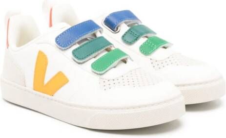 VEJA Kids V-10 ChromeFree leather sneakers White