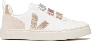 VEJA Kids V-10 metallic sneakers White