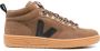 VEJA logo-patch leather sneakers Brown - Thumbnail 1