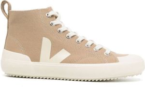 VEJA Nova high-top canvas sneakers Brown
