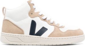 VEJA panelled high-top sneakers White