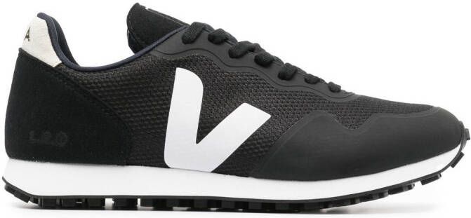 VEJA panelled low-top lace-up sneakers Black