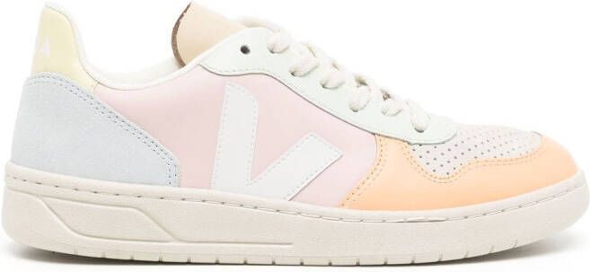 VEJA V-10 low-top leather sneakers Multicolour