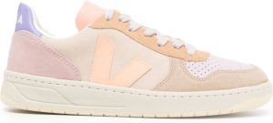 VEJA V-10 panelled low-top sneakers Multicolour