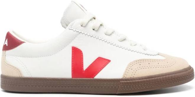 VEJA Volley panelled leather sneakers White