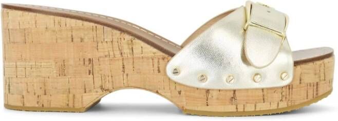 Veronica Beard Dallas cork sandals Gold