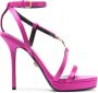 Versace 110mm Medusa satin sandals Pink - Thumbnail 1
