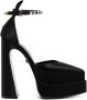 Versace 120mm satin platform sandals Black - Thumbnail 1