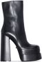 Versace 155mm platform boots Black - Thumbnail 1