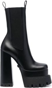 Versace 180mm ridged-platform sole boots Black
