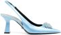 Versace 80mm slingback crystal embellished pumps Blue - Thumbnail 1