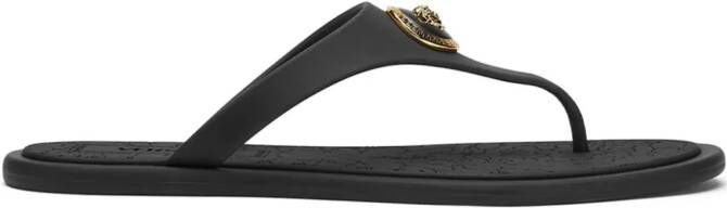 Versace Alia flat sandals Black