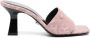 Versace Allover 80mm logo-jacquard mules Pink - Thumbnail 1