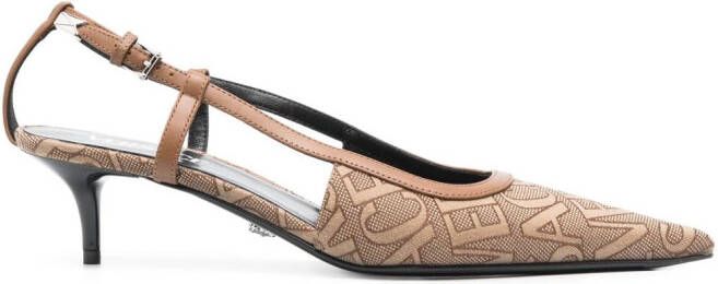Versace Allover-jacquard 65mm pumps Brown