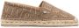 Versace Allover leather espadrilles Brown - Thumbnail 1