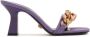 Versace 70mm chain-detail mule sandals Purple - Thumbnail 1