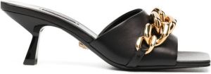 Versace chain-embellished mules Black
