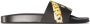 Versace Chain Pinstripe print slides Black - Thumbnail 1