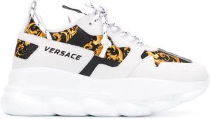 Versace Chain Reaction Baroque-print sneakers White