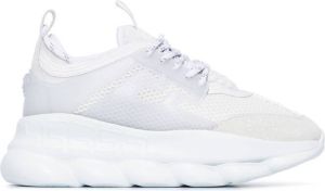 Versace Chain Reaction light mesh sneakers White