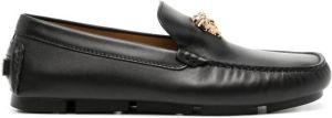 Versace Driver leather loafers Black