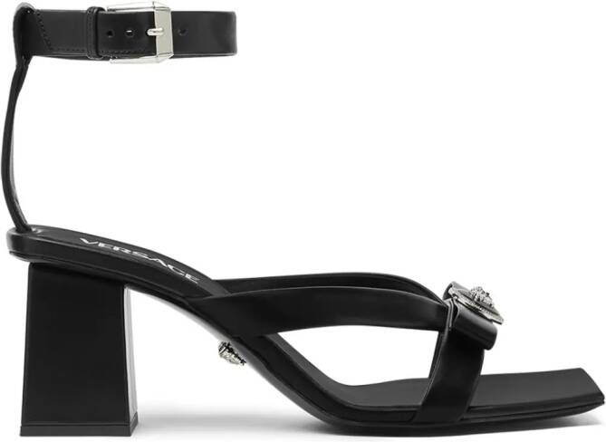 Versace Gianni Ribbon 70mm leather sandals Black