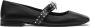 Versace Gianni Ribbon studded ballerina shoes Black - Thumbnail 1