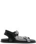 Versace Greca-detail sandals Black - Thumbnail 1