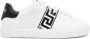 Versace Greca-embroidered leather sneakers White - Thumbnail 1