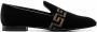 Versace Greca-embroidered loafers Black - Thumbnail 1