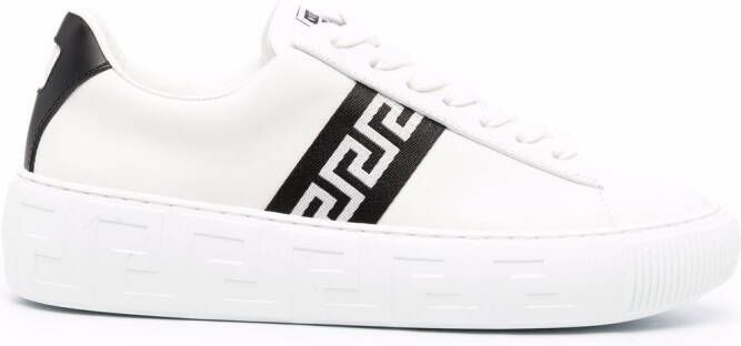 Versace Greca lace-up sneakers White