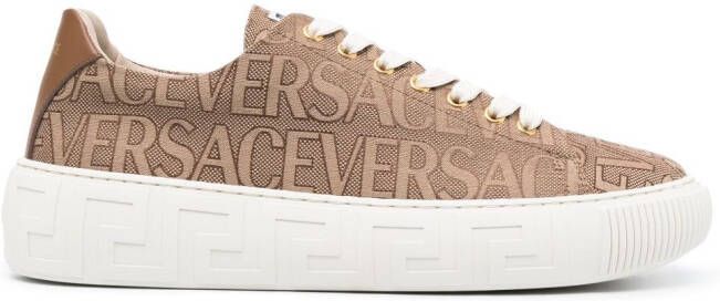 Versace Allover Greca sneakers Neutrals