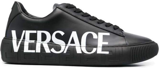 Versace Greca-sole logo sneakers Black