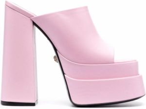 Versace high-heel platform mules Pink