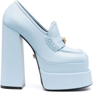 Versace Intrico 150mm platform loafers Blue