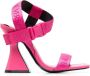 Versace Jeans Couture 110mm logo-print sandals Pink - Thumbnail 1