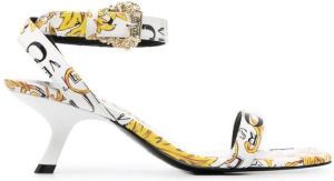 Versace Jeans Couture 68mm baroque-print sandals White
