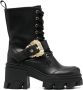 Versace Jeans Couture Mia 85mm ankle-length leather boots Black - Thumbnail 1