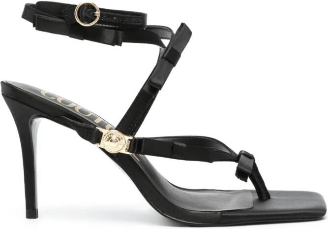 Versace Jeans Couture 90mm bow-detaill sandals Black