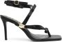 Versace Jeans Couture 90mm bow-detaill sandals Black - Thumbnail 1