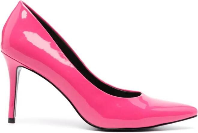 Versace Jeans Couture 90mm faux-leather pumps Pink