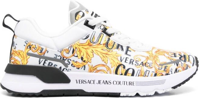 Versace Jeans Couture Barocco-print lace-up sneakers White