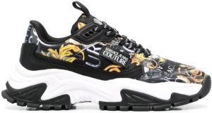 Versace Jeans Couture Barocco print low-top sneakers Black
