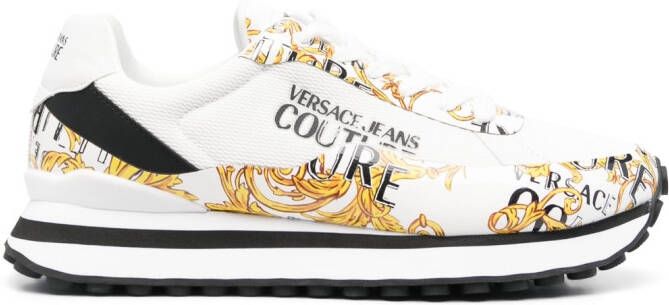 Versace Jeans Couture Barocco-print low-top sneakers White