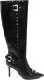 Versace Jeans Couture Baroque-buckle 100mm boots Black - Thumbnail 1