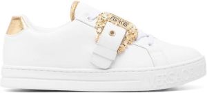 Versace Jeans Couture Baroque-buckle low-top sneakers White