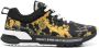 Versace Jeans Couture baroque-pattern low-top sneakers Black - Thumbnail 1