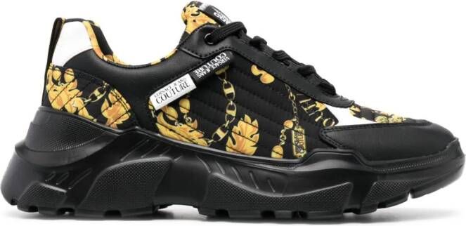 Versace Jeans Couture baroque-pattern print sneakers Black