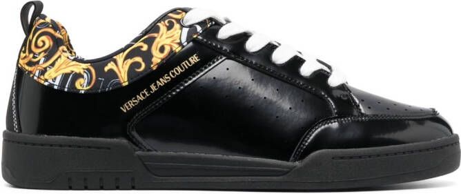 Versace Jeans Couture Brooklyn leather sneakers Black