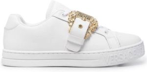 Versace Jeans Couture buckle-detail low-top sneakers White